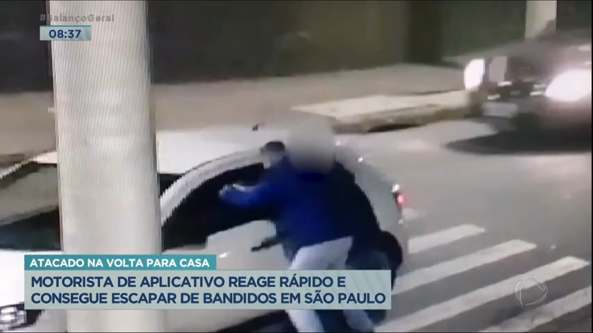Vídeo: Perigo nas ruas: motoristas de aplicativo são alvos de bandidos em SP