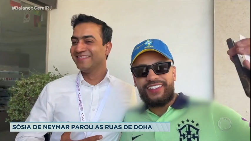 Vídeo: Sósia do Neymar faz sucesso pelas ruas de Doha, no Catar