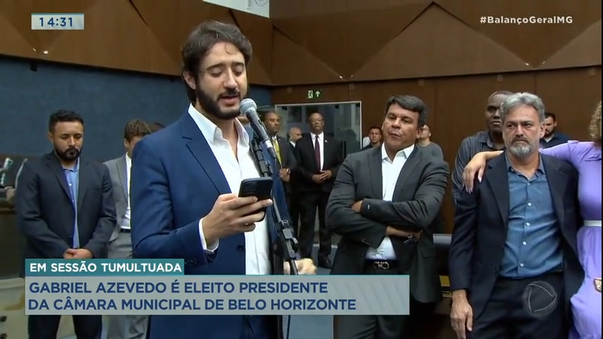 Vídeo: Gabriel Azevedo é eleito novo presidente da CMBH