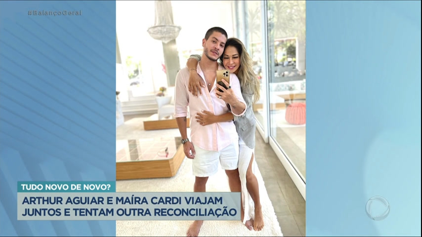 Vídeo: Maíra Cardi e Arthur Aguiar são flagrados juntos em viagem de família