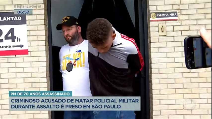 Vídeo: Suspeito de matar policial aposentado é preso na Grande São Paulo