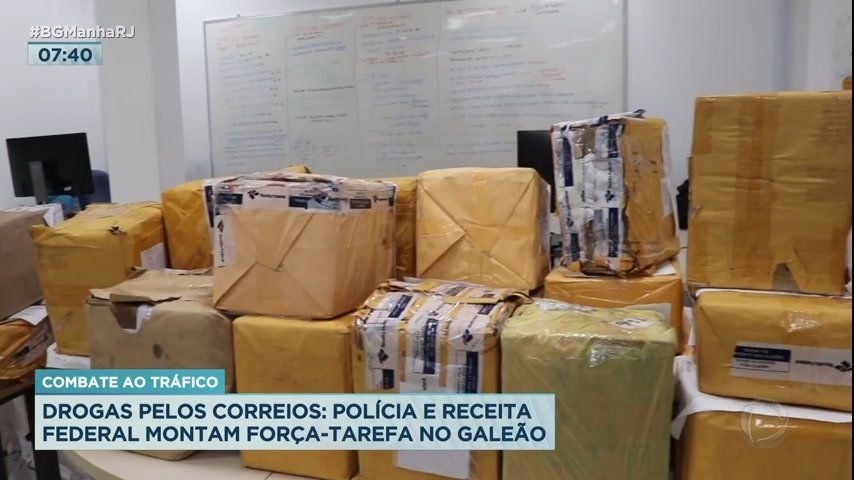 Vídeo: Operação combate tráfico de drogas no Aeroporto do Galeão por meio de remessa postal