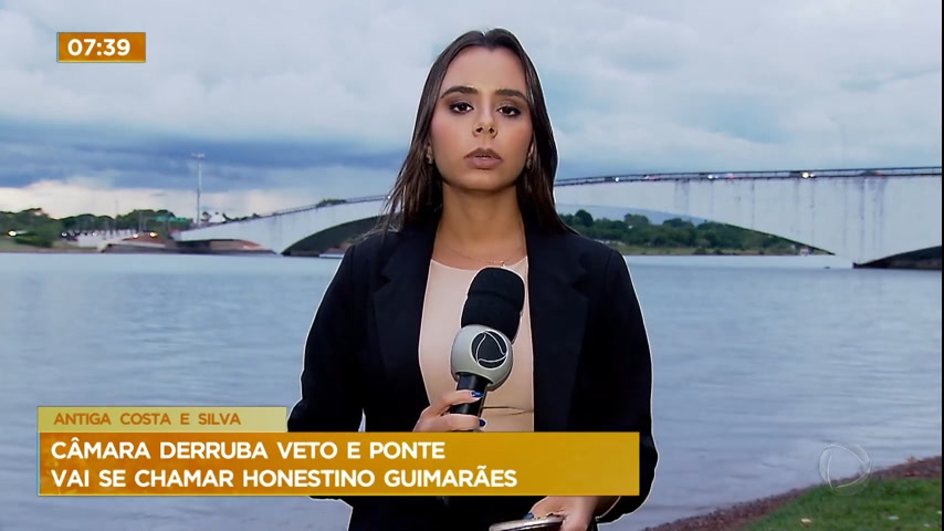 Vídeo: Após votação, ponte Costa de Silva passa a se chamada de Honestino Guimarães