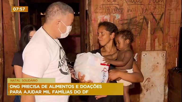 Vídeo: Natal Solidário: ONG precisa de alimentos e doações para ajudar famílias do DF