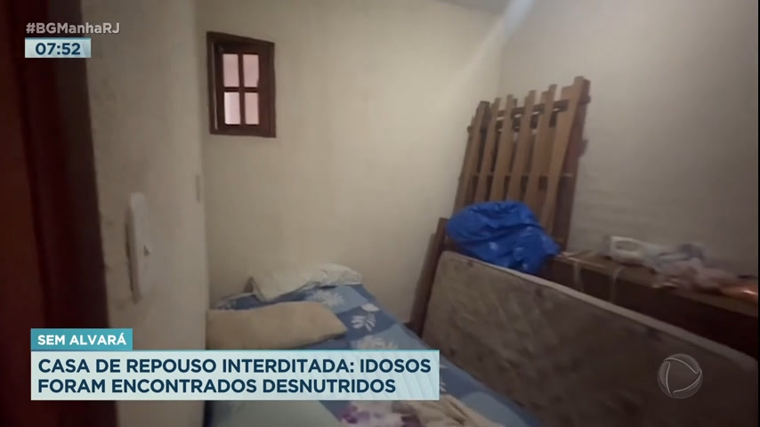 Vídeo: Idosos são encontrados desnutridos em casa de repouso interditada no RJ