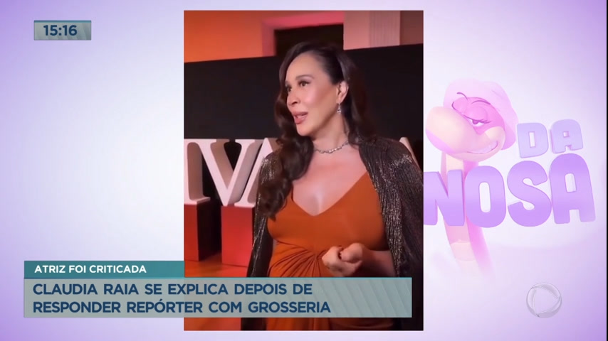 Vídeo: Claudia Raia se explica depois de responder repórter com grosseria
