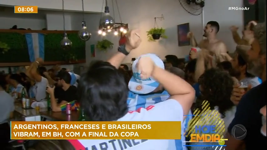 Vídeo: Torcedores assistem a final da copa do mundo em Belo Horizonte