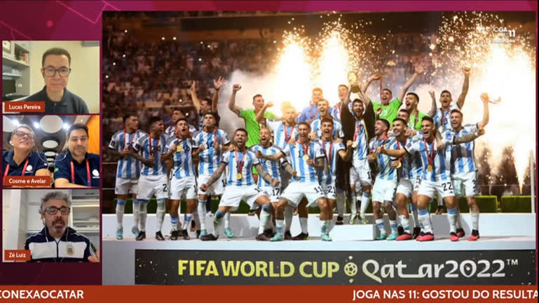Vídeo: Podcast Joga nas 11 – Conexão Catar | "O futebol é como a vida", reflete Zé Luiz sobre vitória argentina