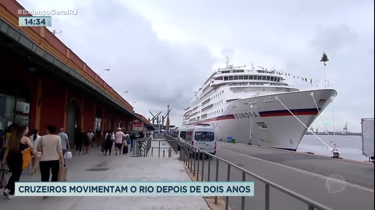 Vídeo: Temporada de cruzeiros movimenta turismo no Rio