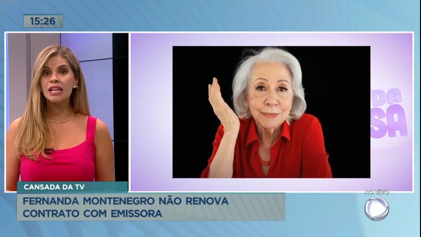 Vídeo: Fernanda Montenegro não renova contrato com emissora
