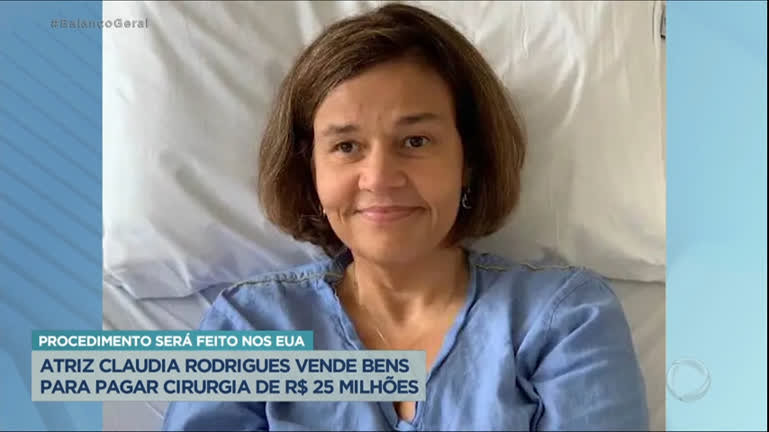 Vídeo: Claudia Rodrigues vende móveis para fazer cirurgia de esclerose múltipla
