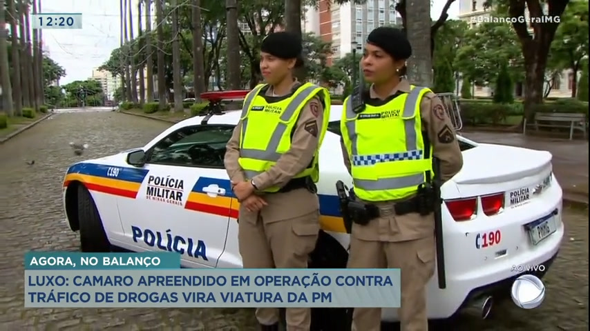 Carros de luxo que viraram viaturas policiais