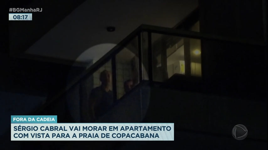 Vídeo: Sérgio Cabral é visto em varanda de apartamento onde cumpre prisão domiciliar em Copacabana