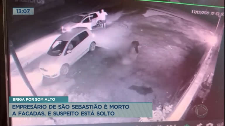 Vídeo: Empresário de São Sebastião é morto a facadas, e suspeito está solto