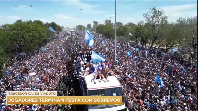 Vídeo: Fala Esporte: Comemoração pelo título da Copa reúne 4 milhões de pessoas na Argentina
