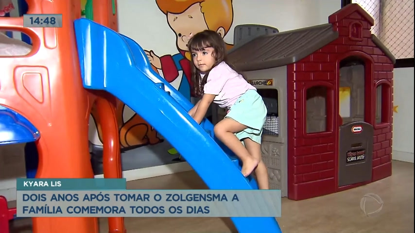 Vídeo: Após dois anos, família comemora filha ter tomado o Zolgensma