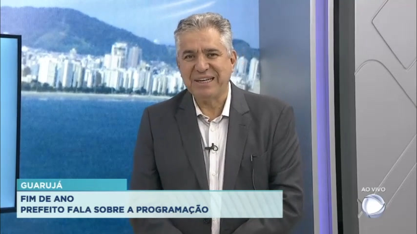 Vídeo: Prefeito de Guarujá é entrevistado
