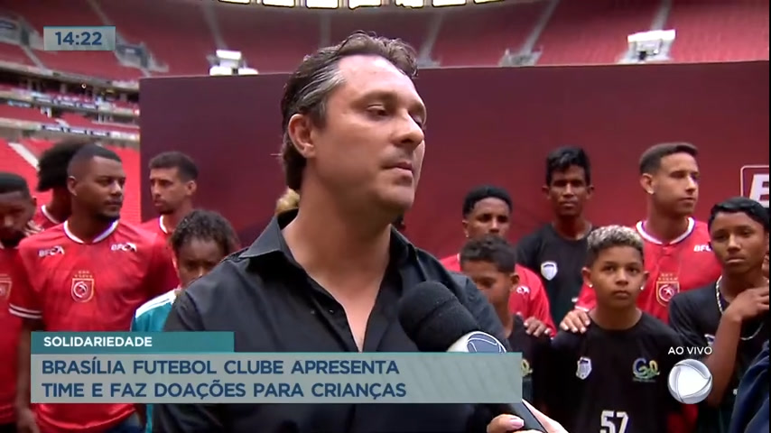 Vídeo: Ação do Brasília Futebol Clube faz doações para 50 crianças
