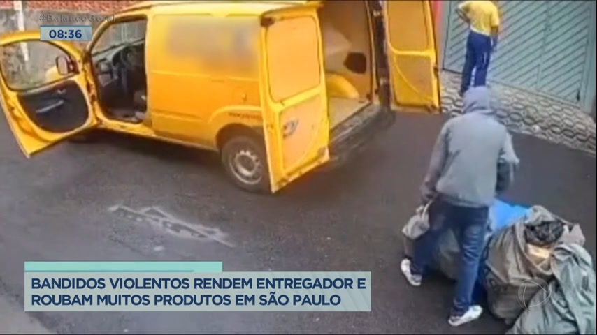 Vídeo: Carros de entrega de produtos estão na mira dos criminosos em SP