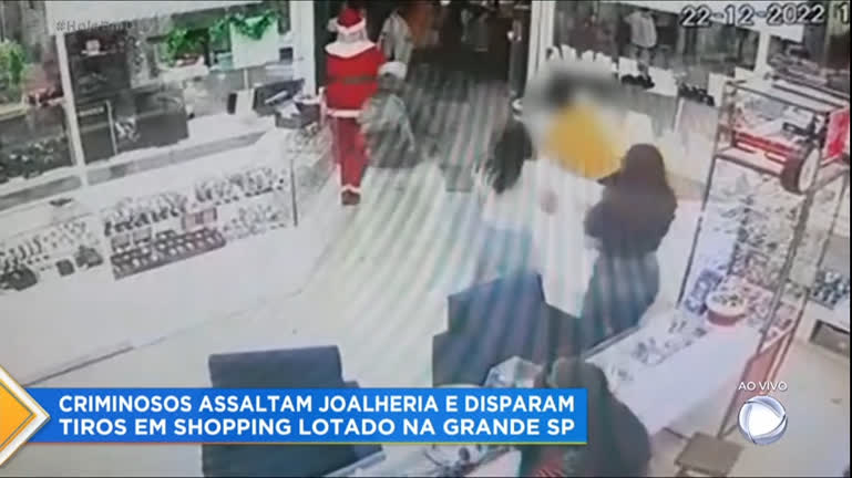 Criminosos Assaltam Joalheria Em Shopping Lotado Na Grande Sp Recordtv R7 Hoje Em Dia 