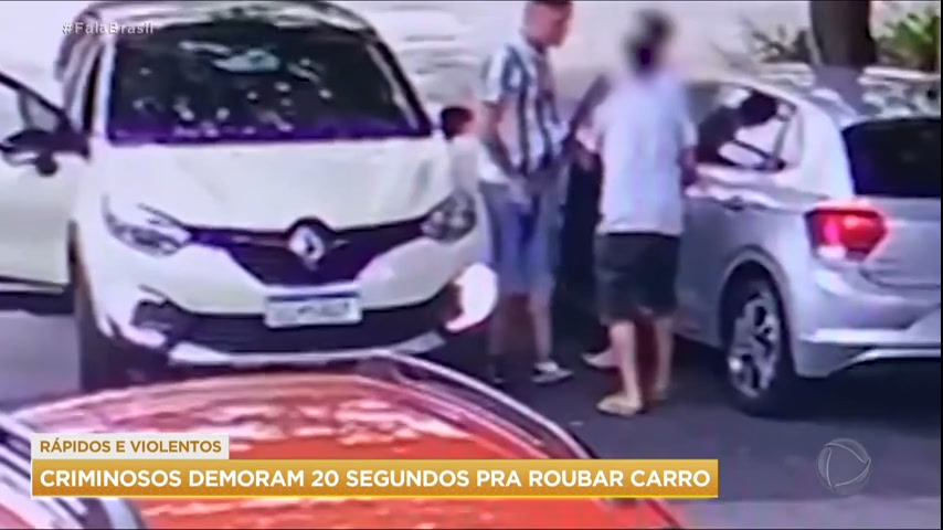 Vídeo: Criminosos usam violência e agilidade para roubar carros em São Paulo