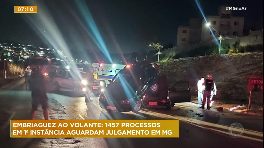 Vídeo: Cerca de 1500 processos por crime de embriaguez aguardam julgamento em Minas Gerais