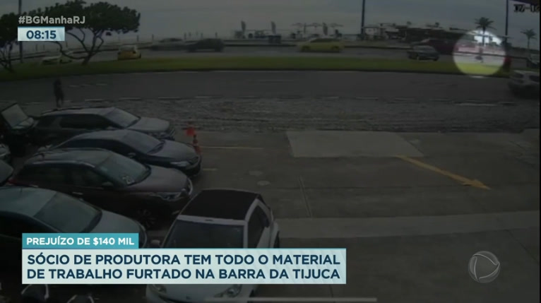 Vídeo: Sócio de produtora tem equipamento furtado na Barra da Tijuca