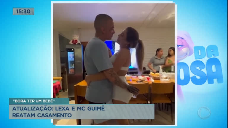 Vídeo: Após dois meses, Lexa e MC Guimê reatam casamento
