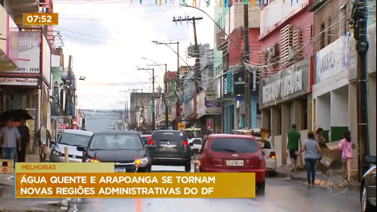 Vídeo: Água Quente e Arapoanga se tornam novas regiões administrativas do DF