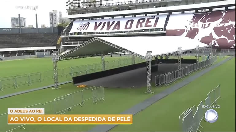 Vídeo: Exclusivo: Record TV entra na Vila Belmiro e mostra o local da despedida do Rei Pelé