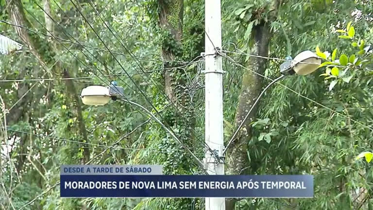 Vídeo: Moradores de Nova Lima (MG) estão há 60 horas sem energia