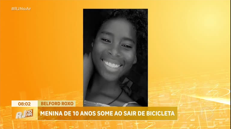 Vídeo: Menina de 10 anos desaparece na Baixada Fluminense