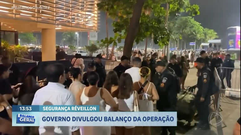 Vídeo: Governo do Rio divulga balanço da operação da polícia na virada do ano