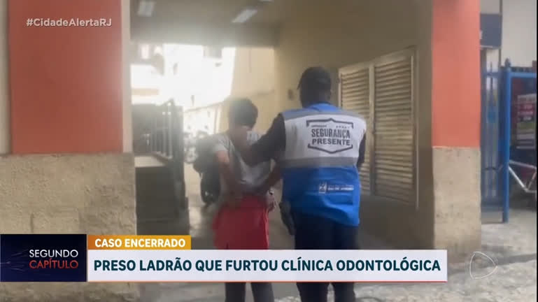 Vídeo: Policia prende suspeito de furto à clínica odontológica de Copacabana
