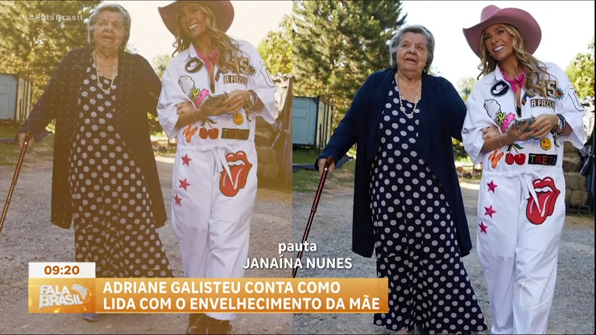 Vídeo: Adriane Galisteu relata como lida com o envelhecimento da mãe