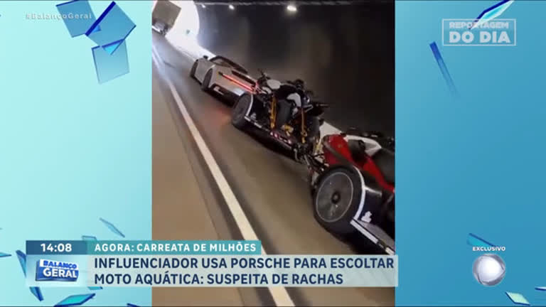 Vídeo: Reportagem do Dia : Influenciador Maycon dos Santos tem carro apreendido após suspeita de racha