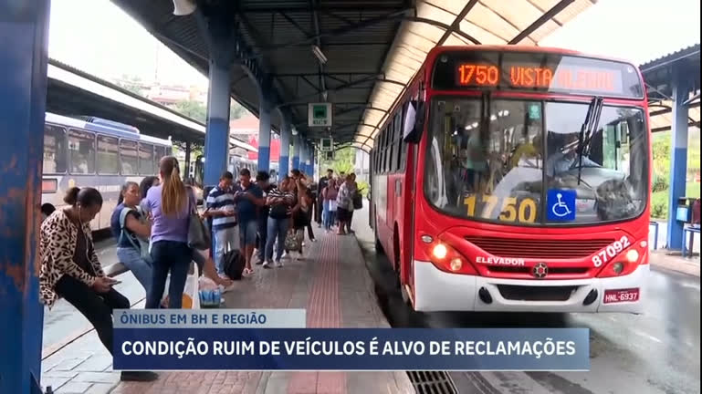 Vídeo: Condição ruim de ônibus é alvo de reclamações de usuários em BH
