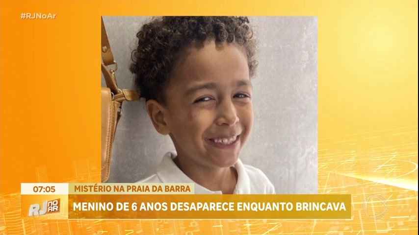 Vídeo: Policia investiga desaparecimento de menino de 6 anos na praia da Barra da Tijuca