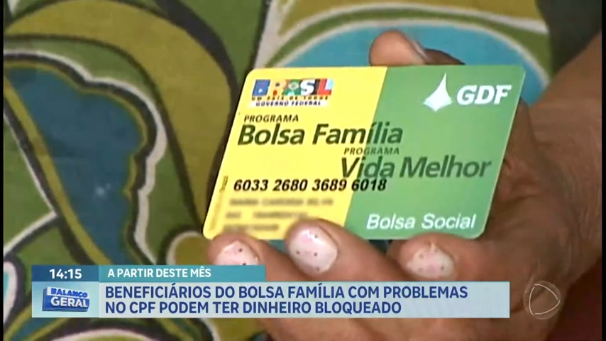 Vídeo: Bolsa Família vai bloquear benefício de quem apresenta irregularidades