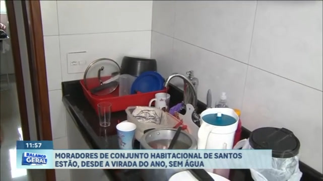 Vídeo: Moradores de Conjunto habitacional estão sem água