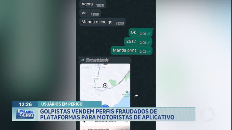Vídeo: Golpistas vendem perfis fraudados de plataformas para motoristas de app
