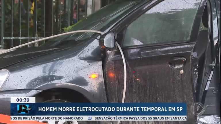 Homem morre eletrocutado durante temporal em São Paulo