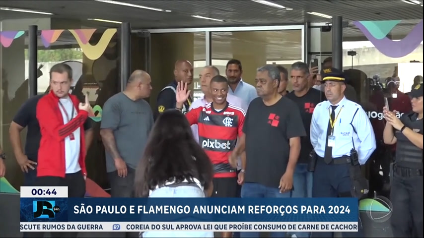 Vídeo: São Paulo e Flamengo apresentam reforços para a temporada 2024