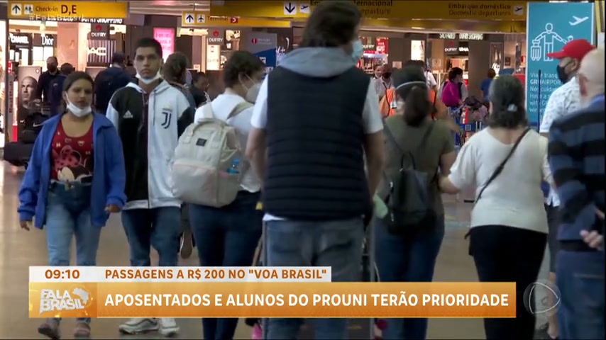 Vídeo: Voa Brasil terá passagens baratas para aposentados e alunos do Prouni