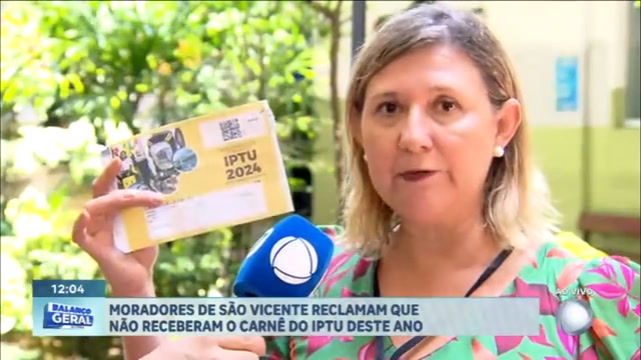 Vídeo: Moradores de São Vicente não receberam carnê do IPTU