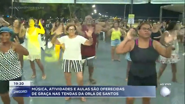 Vídeo: Tendas foram montadas nas praias de Santos