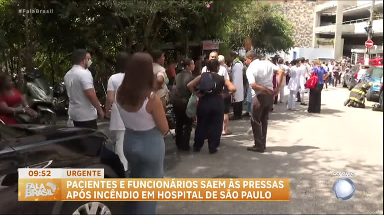 Vídeo: Incêndio atinge hospital na zona sul de São Paulo