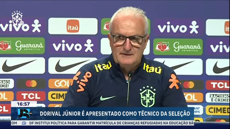 Vídeo: Dorival Júnior é apresentado como técnico da Seleção Brasileira