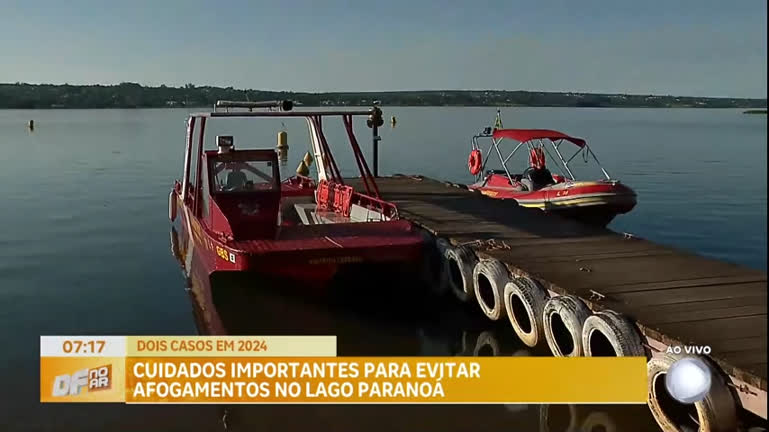 Vídeo: Saiba quais são os cuidados importantes para evitar afogamentos no Lago Paranoá