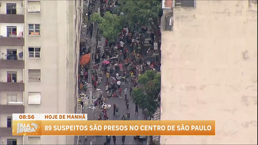 Vídeo: Quase 100 pessoas são presas na Cracolândia, no centro da capital paulista